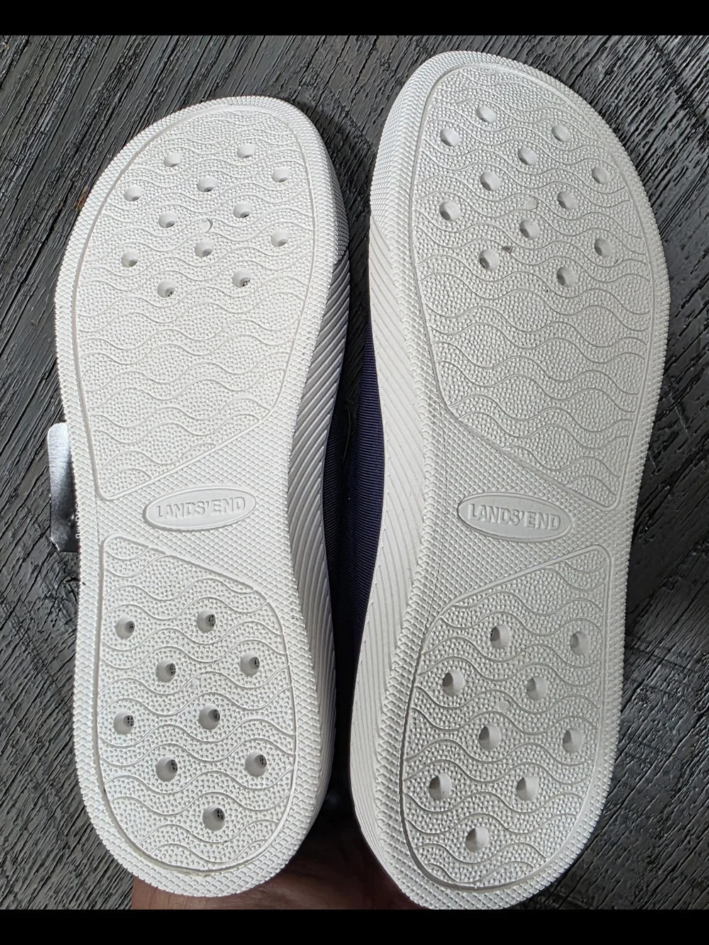 NWT Lands' End Youth Boys Navy Slip-On Water Sneakers (Sz:3M)